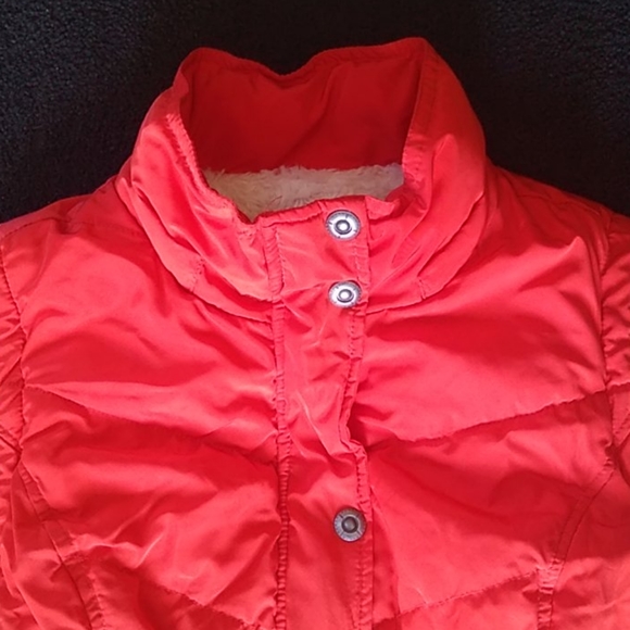 Green Tea Orange Vest Sherpa Lined Super Soft - Picture 2 of 9